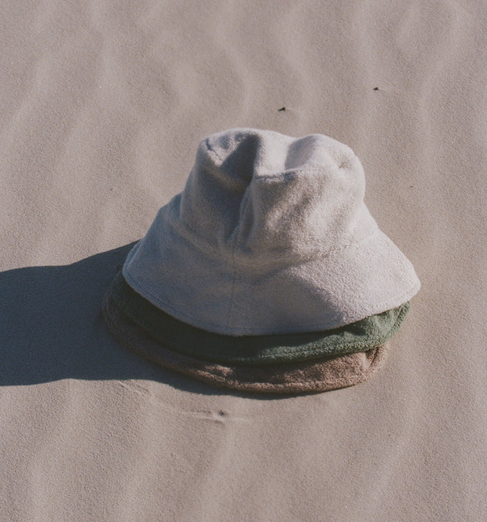 Golden Towelling Beach Hat