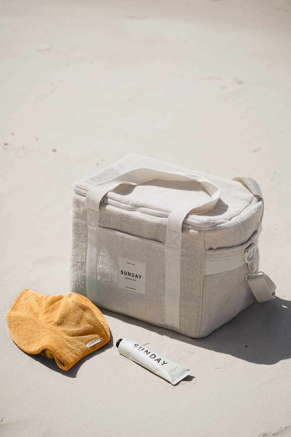 Golden Towelling Beach Hat