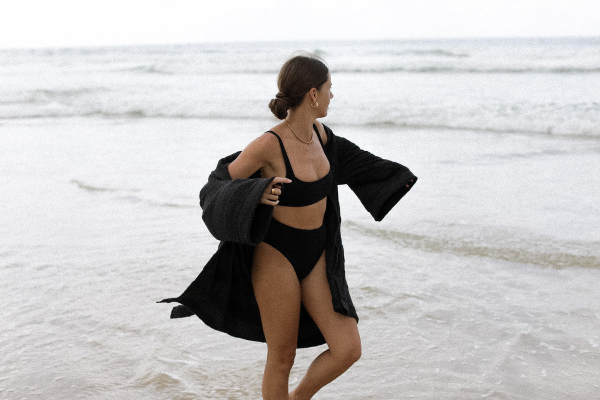Black Rock Towelling Beach Robe