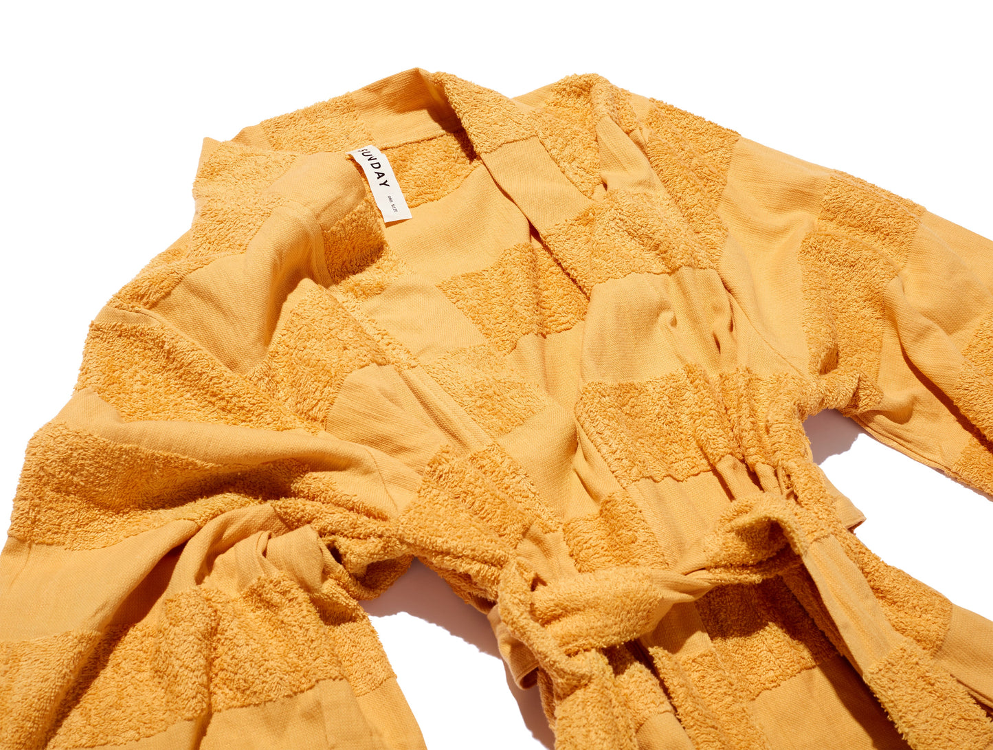 Golden Towelling Beach Robe