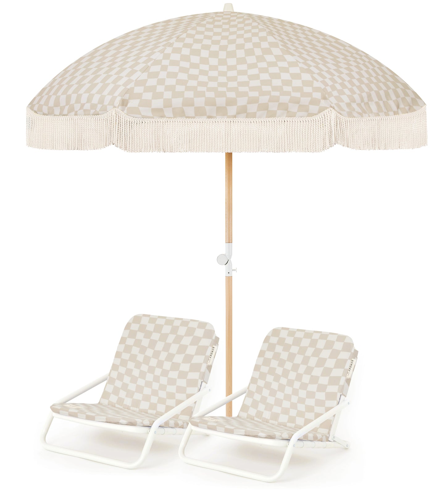 Dunes Oasis Beach Umbrella & Beach Chair Set