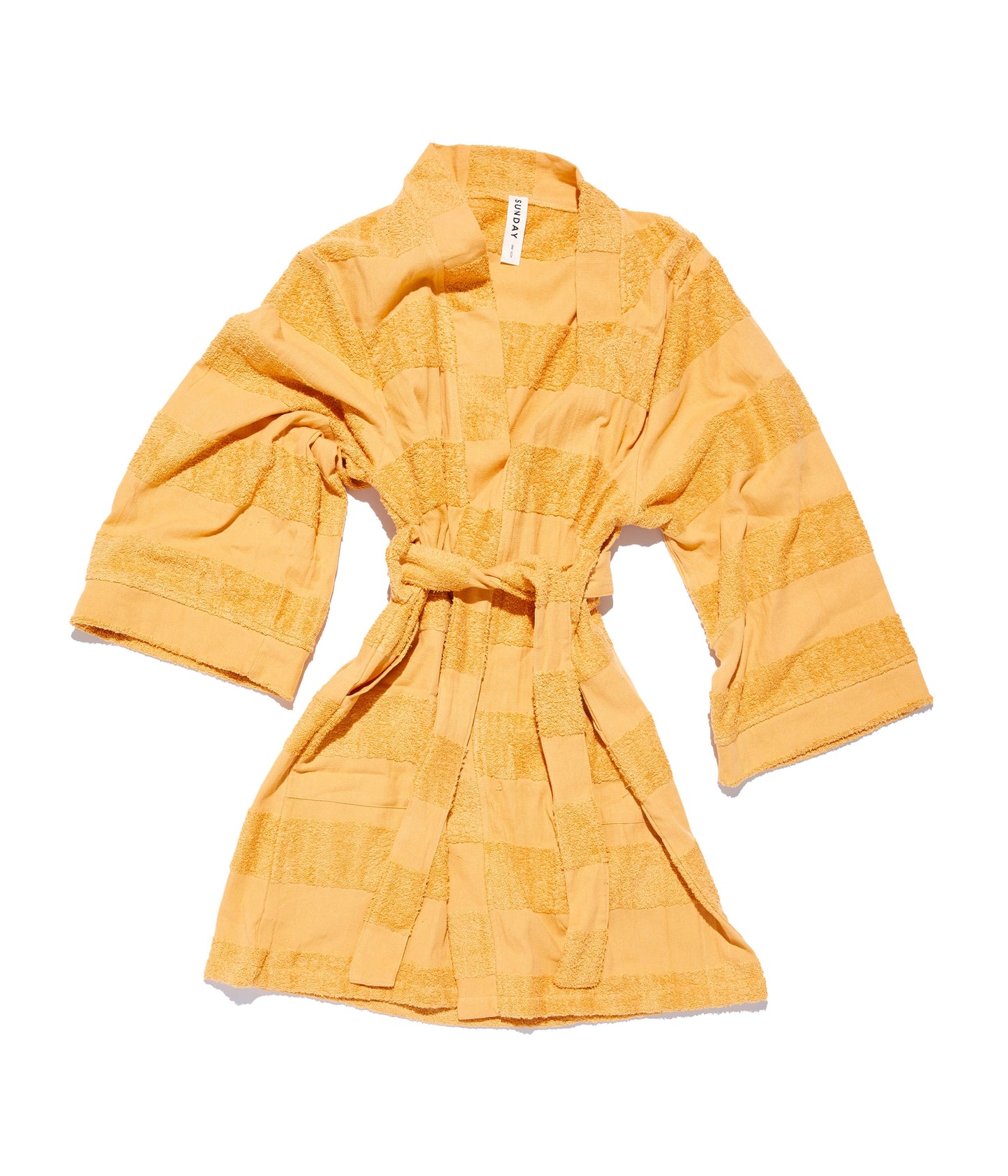 Golden Towelling Beach Robe