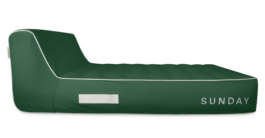 Native inflatable lounger, side view