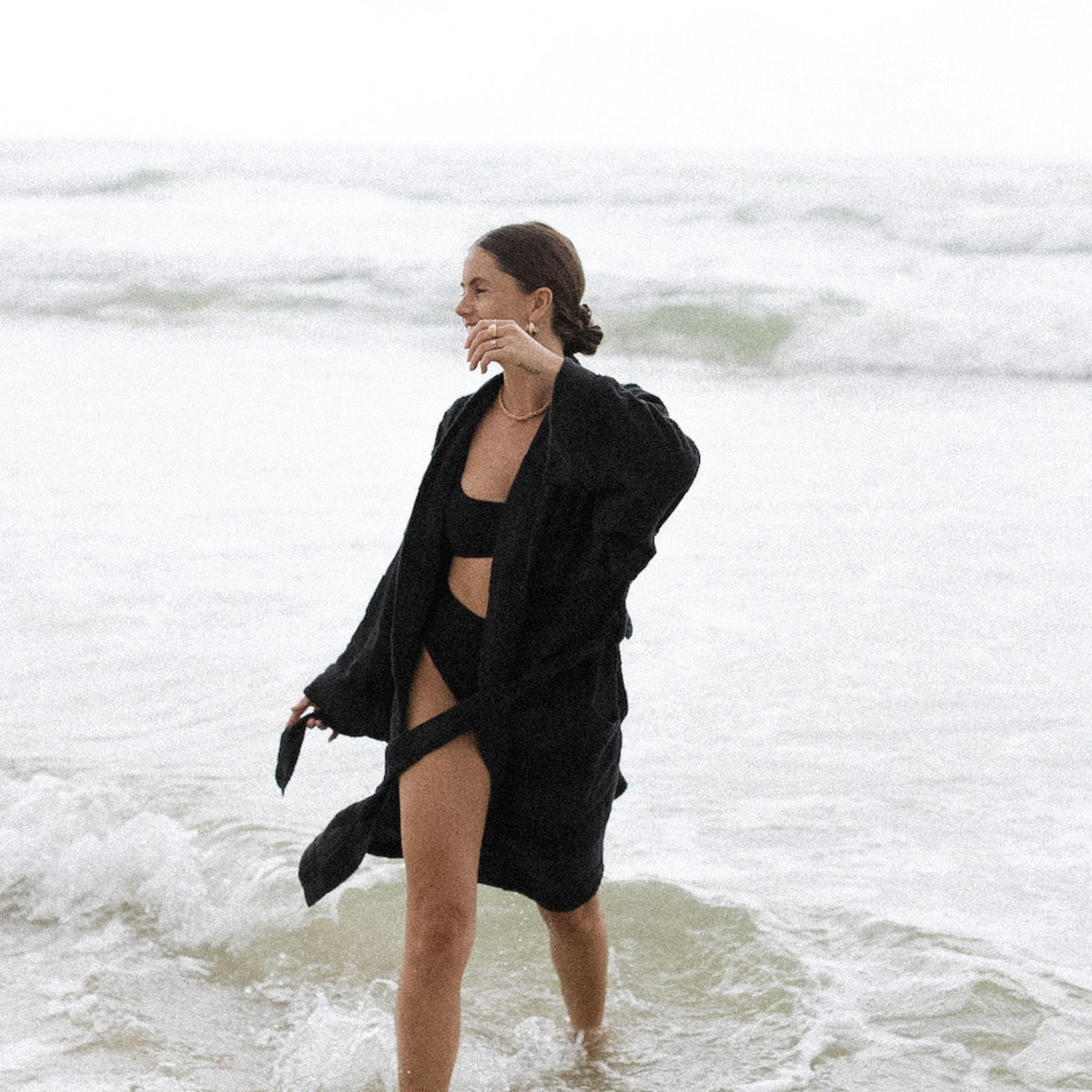 Black Rock Towelling Beach Robe