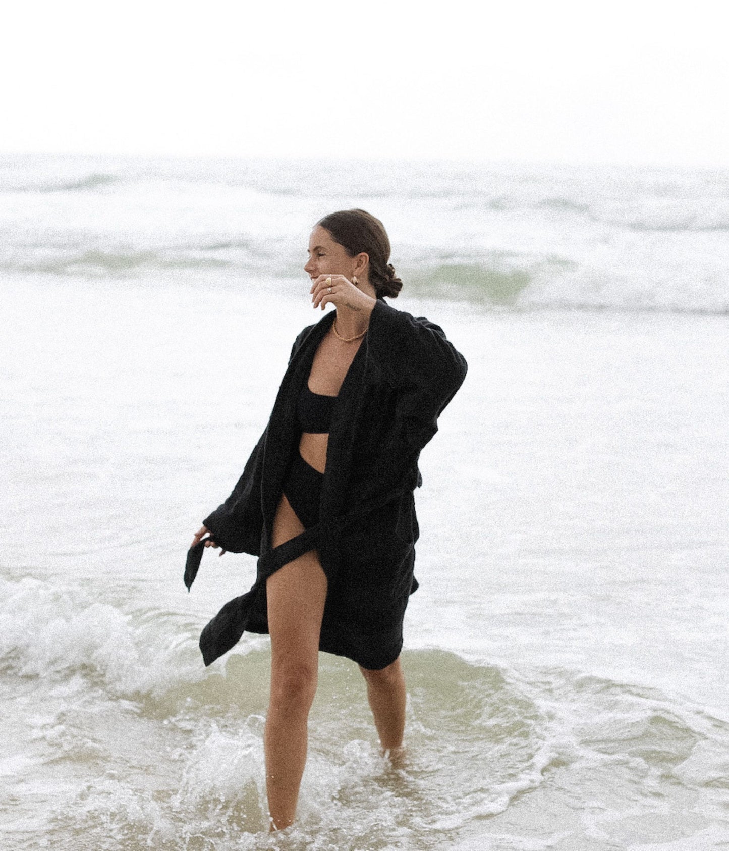 Black Rock Towelling Beach Robe