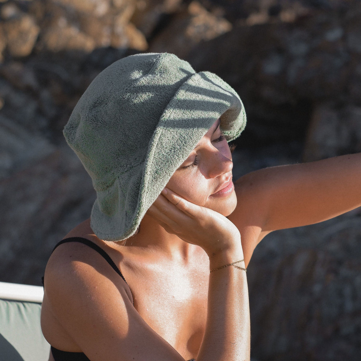 Tallow Towelling Beach Hat