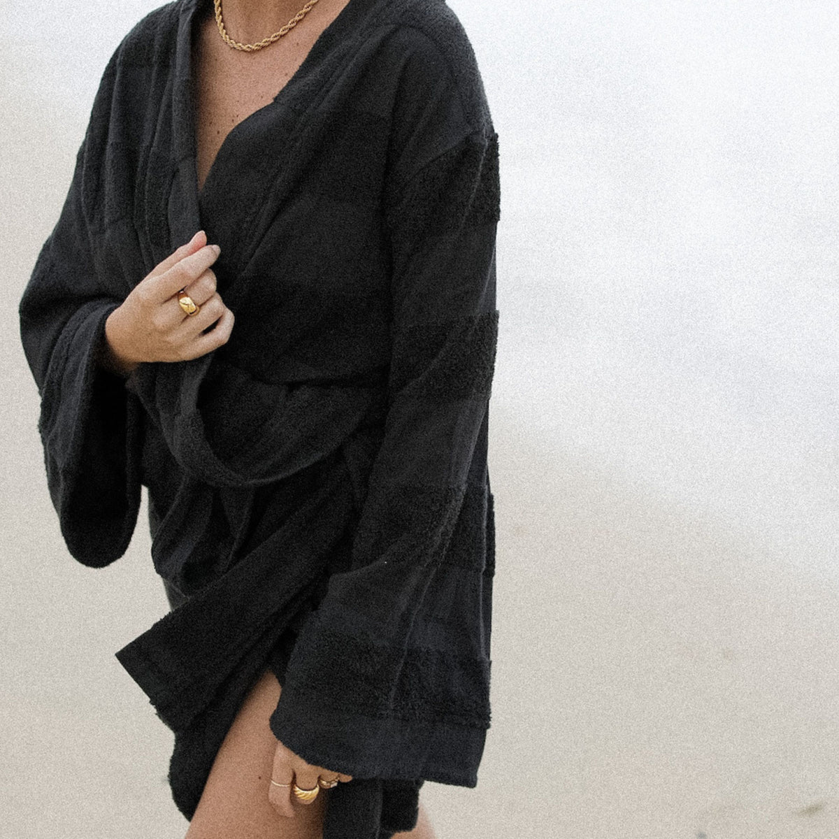 Black Rock Towelling Beach Robe