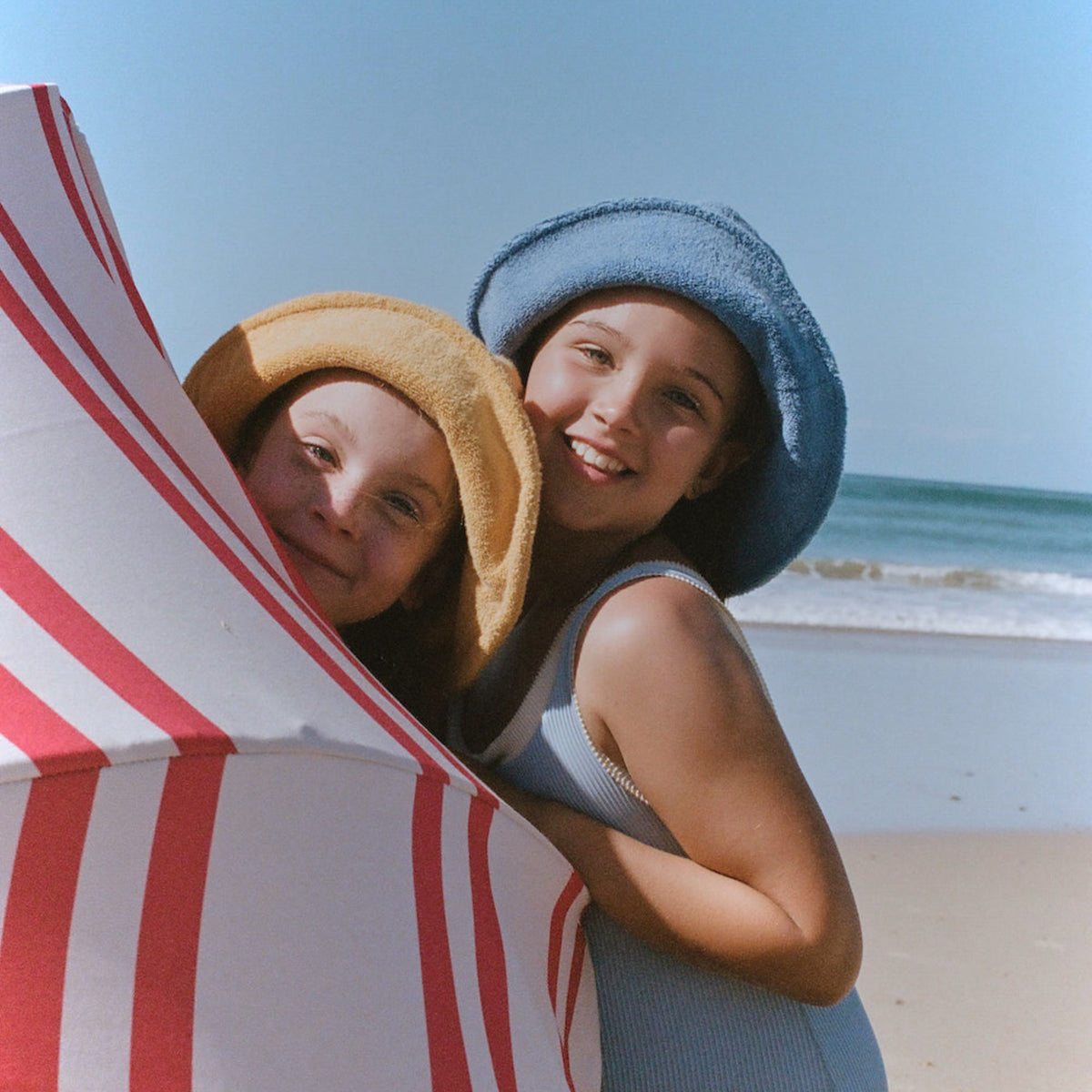 Golden Towelling Beach Hat