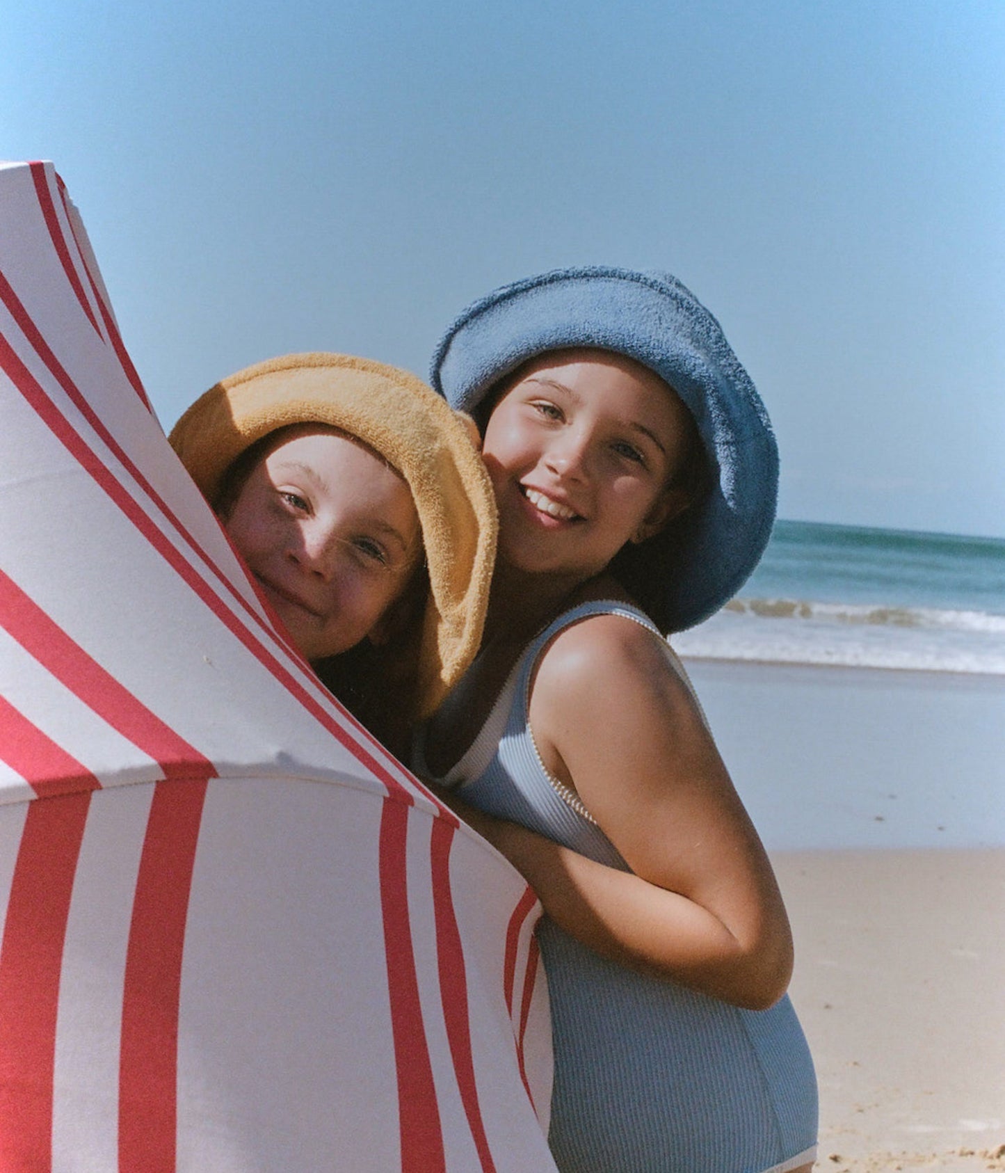 Golden Towelling Beach Hat