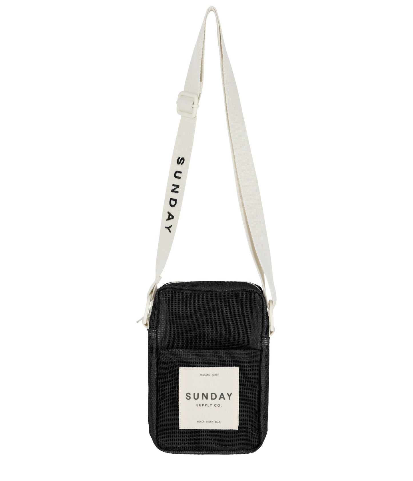 Black Rock Mesh Crossbody Bag