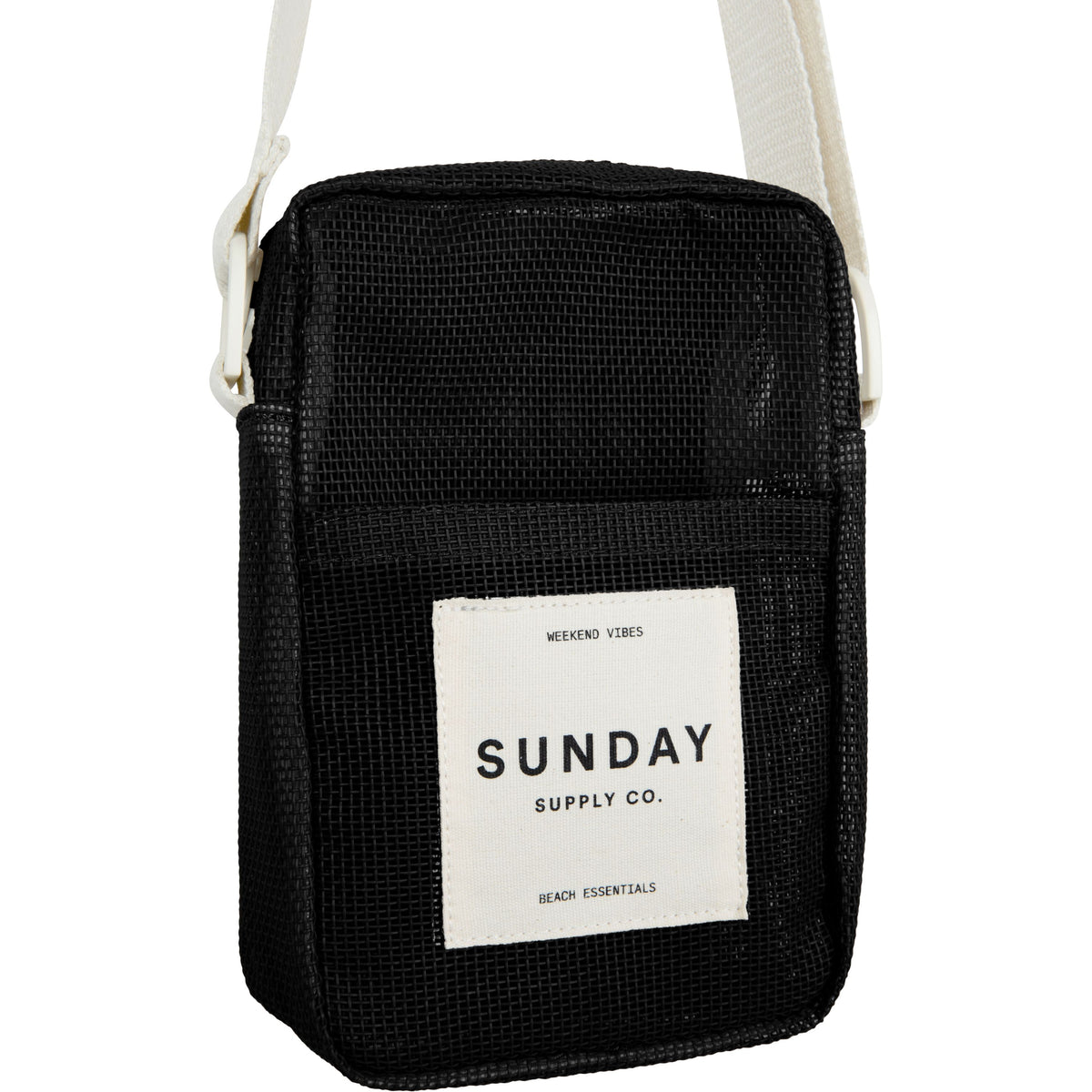 Black Rock Mesh Crossbody Bag