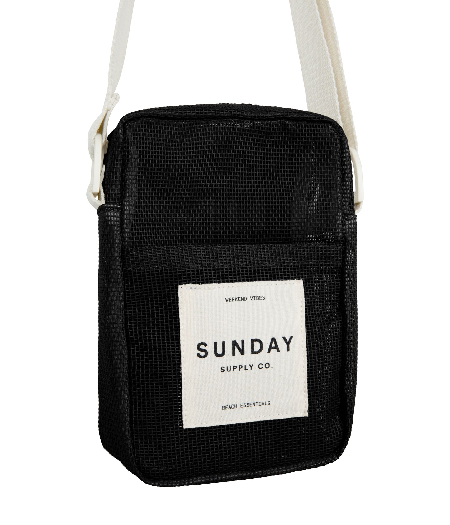 Black Rock Mesh Crossbody Bag