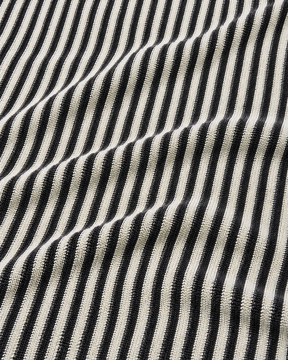 Black Striped Beach Towel