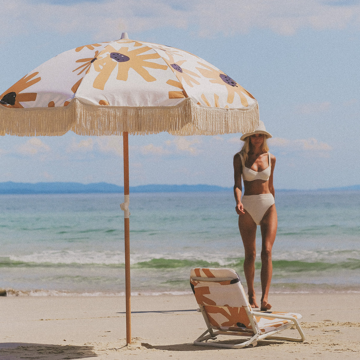 Summer Field Beach Umbrella