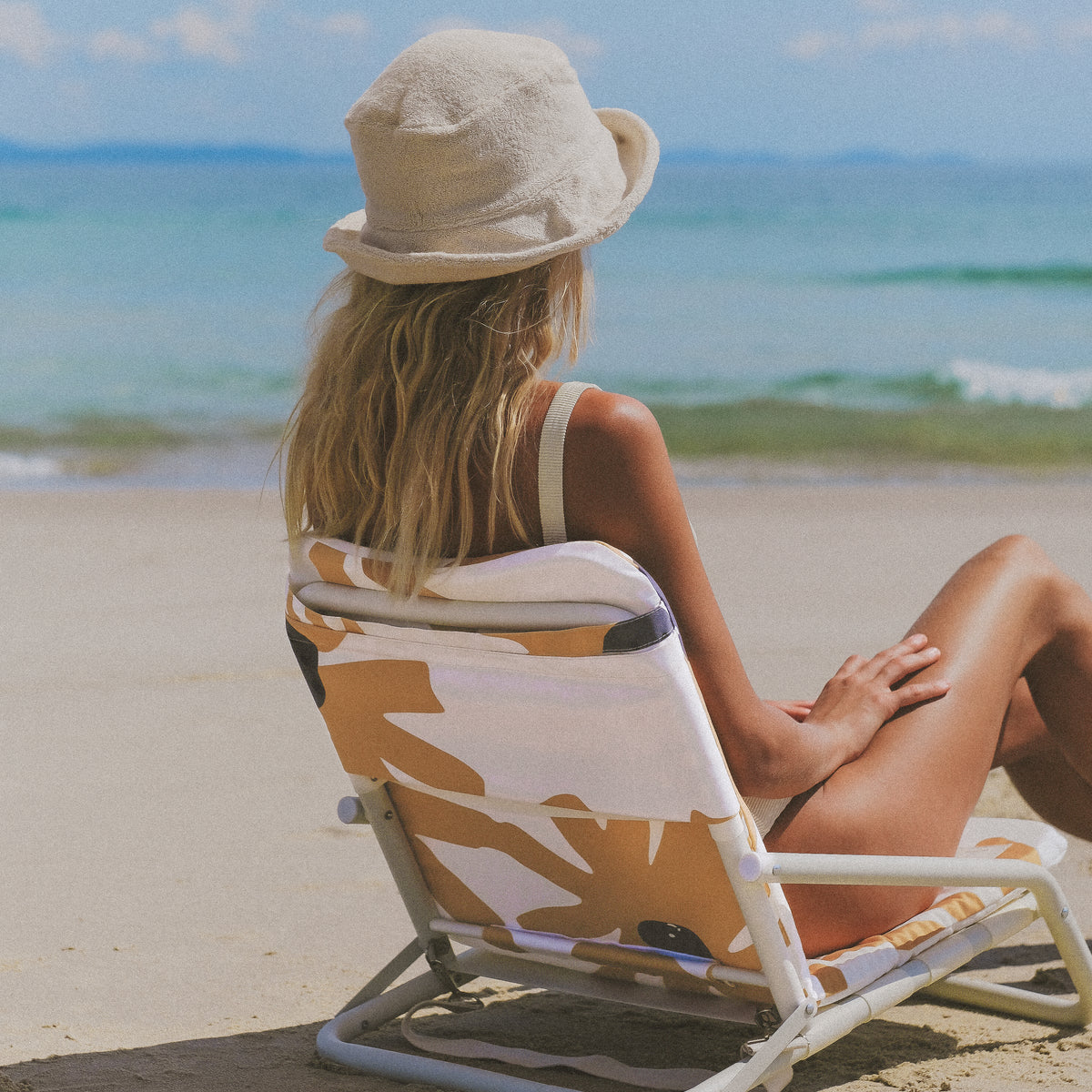 Summer Field Beach Umbrella & Beach Chair Set