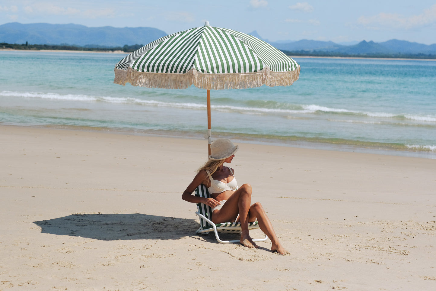 Vista Beach Umbrella & Beach Chair Set