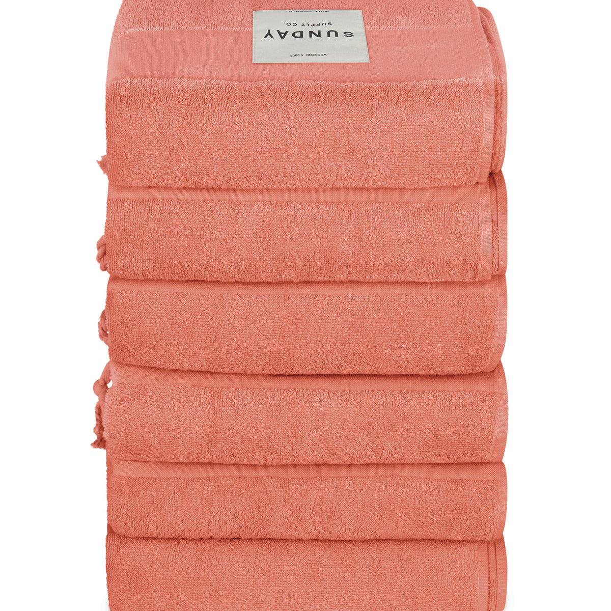 Terracotta Beach Towel Set of 6