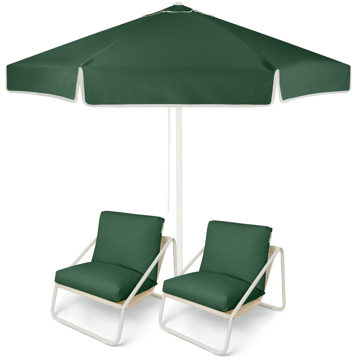 Native Market Umbrella and Outdoor Chair Set